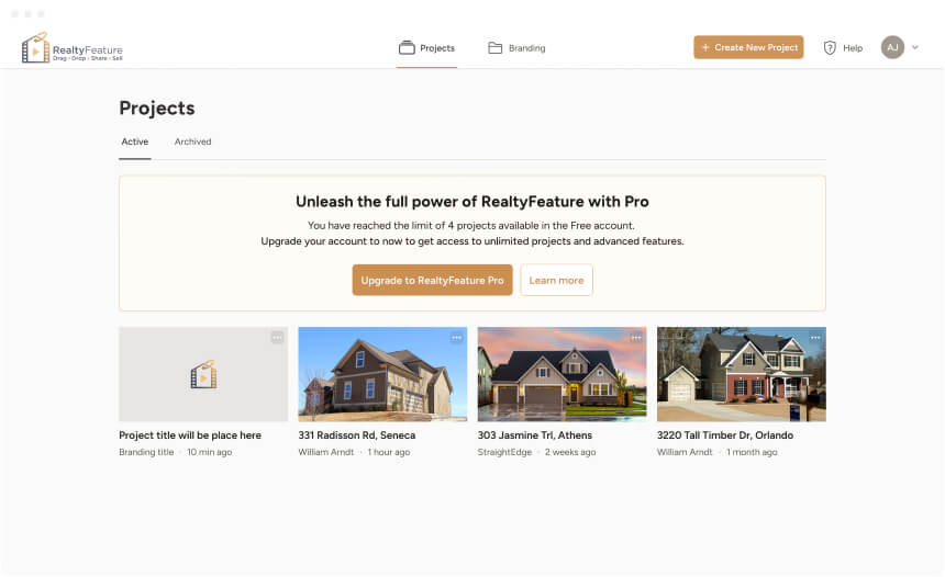 Realty Feature - Project Management