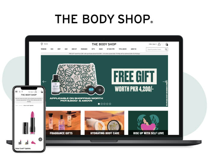The Body Shop Ecommerce Website