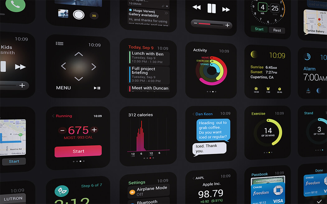 Readability will be a key factor while designing UIs for smartwatches