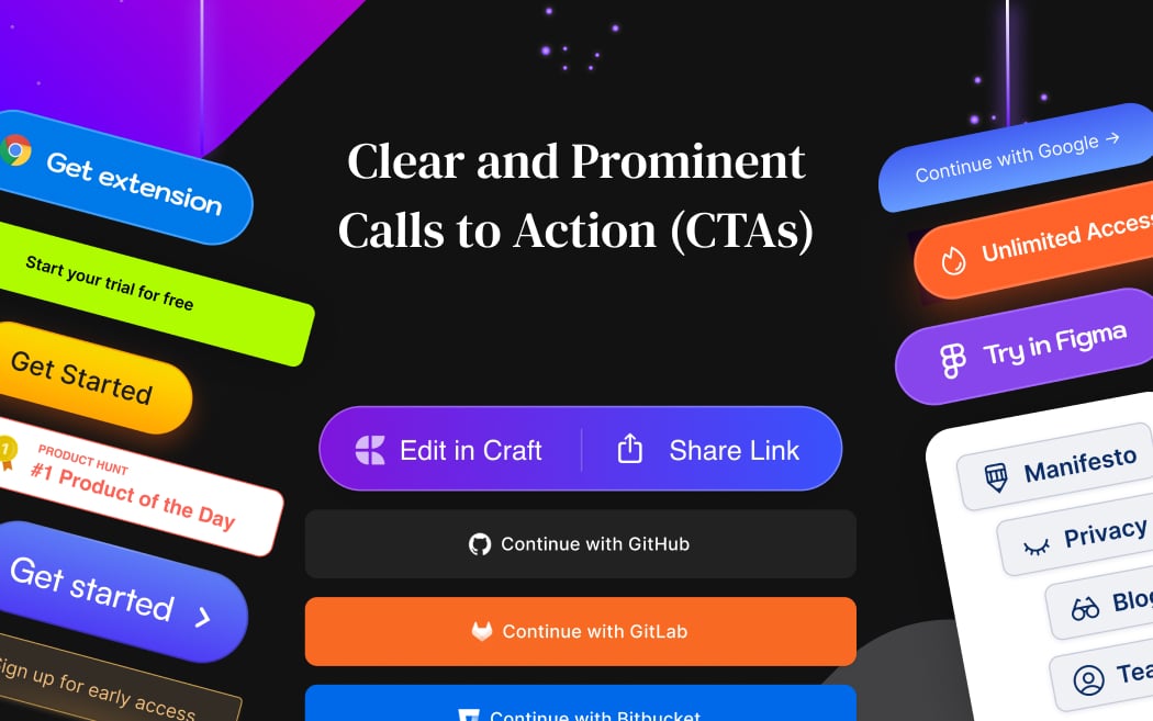 Calls to Action (CTAs) Example